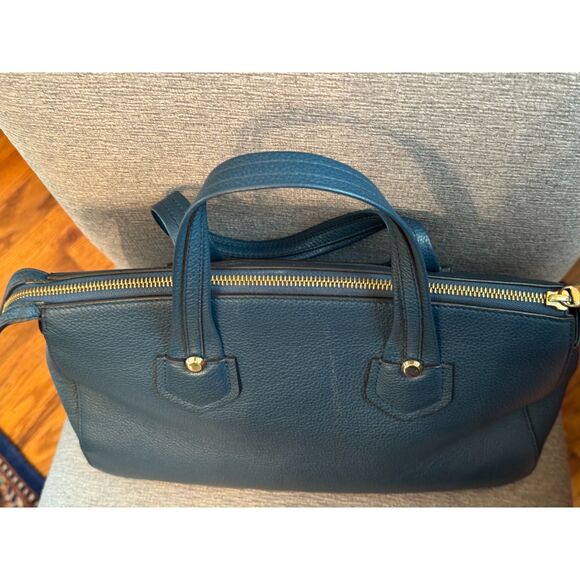 Furla Made in Italy Doctor Case Handbag Purse Bag Leather w/ Dustbag - Picture 4 of 11